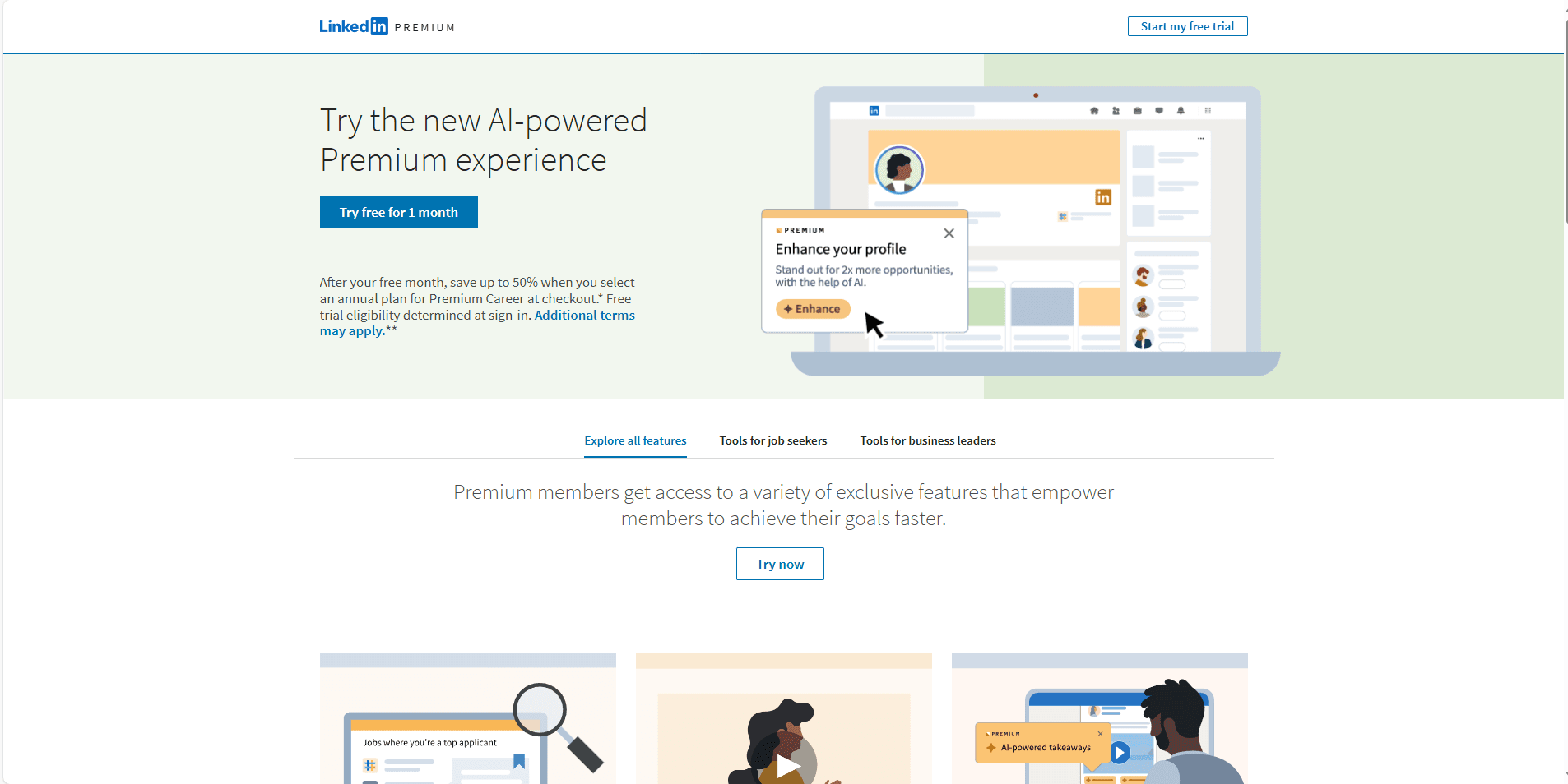 LinkedIn Premium landing page.png